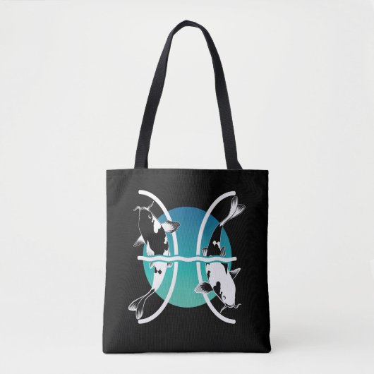 Symbool voor pisces - Astrologisch Zodiabel Tote Bag (Voorkant)