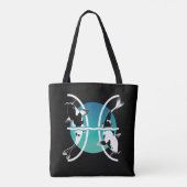 Symbool voor pisces - Astrologisch Zodiabel Tote Bag (Achterkant)