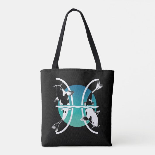 Symbool voor pisces - Astrologisch Zodiabel Tote Bag (Achterkant)