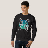 Symbool voor pisces - Astrologisch Zodiabel Trui (Voorkant volledig)
