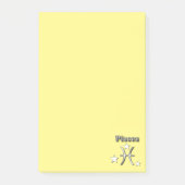 Symbool voor pisces-chrome post-it® notes (Voorkant)