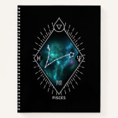 Symbool voor pisces constellation & Zodiac Notitieboek (Voorkant)