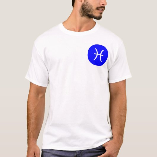 Symbool voor pisces - Pocket T-shirt (Voorkant)