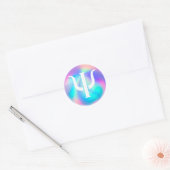 Symbool voor psychologie ronde sticker (Envelop)