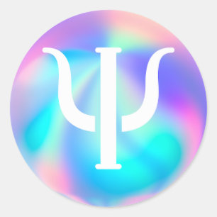 Symbool voor psychologie ronde sticker