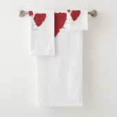 Symbool voor radioactieve waarschuwing bad handdoek (Insitu)