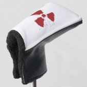 Symbool voor radioactieve waarschuwing golfheadcover (3/4 voorkant)