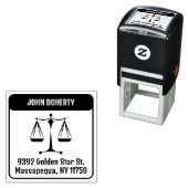 Symbool voor rechters | Retouradres Zelfinktende Stempel (In situ)