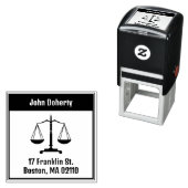 Symbool voor rechters | Retouradres Zelfinktende Stempel (In situ)