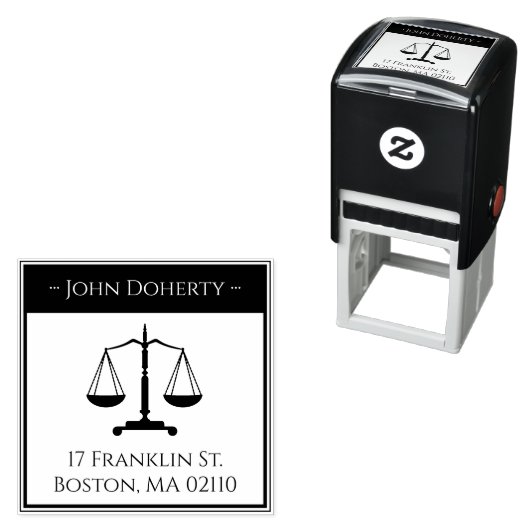 Symbool voor rechters | Retouradres Zelfinktende Stempel (In situ)