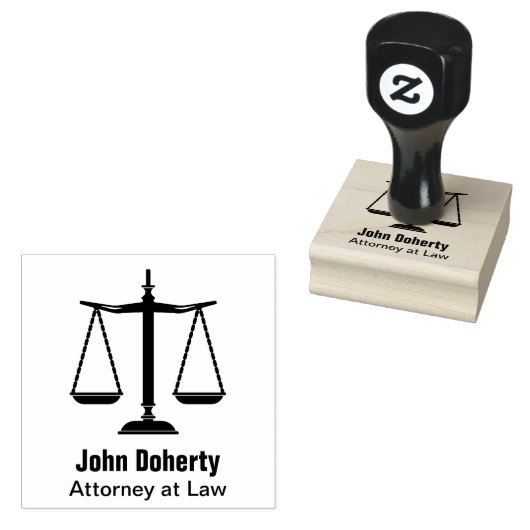 Symbool voor rechters | rubberstempel (Gestempeld)