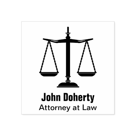 Symbool voor rechters |  rubberstempel (Afrduk)