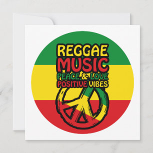 Symbool voor Reggae en Vrede met positieve quotes