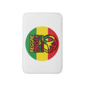 Symbool voor Reggae en Vrede met positieve quotes Badmat (Voorkant Verticaal)