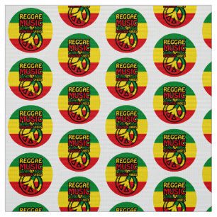 Symbool voor Reggae en Vrede met positieve quotes Stof