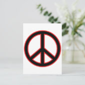 Symbool voor rood- en zwart-wit briefkaart (Staand voorkant)