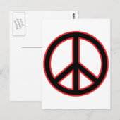 Symbool voor rood- en zwart-wit briefkaart (Voorkant / Achterkant)