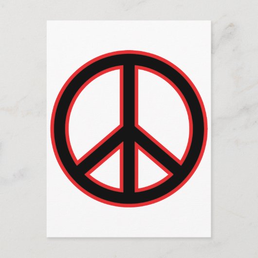 Symbool voor rood- en zwart-wit briefkaart (Voorkant)