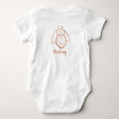 Symbool voor roos Gold Bee Persoonlijk Romper (Achterkant)