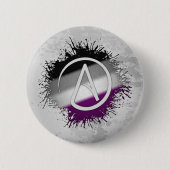 Symbool voor schildersplatter Asexual Pride Atheis Ronde Button 5,7 Cm (Voorkant)