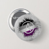 Symbool voor schildersplatter Asexual Pride Atheis Ronde Button 5,7 Cm (Voorkant /achterkant)
