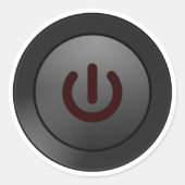 Symbool voor 'slaapstand' voor voeding ronde sticker (Voorkant)