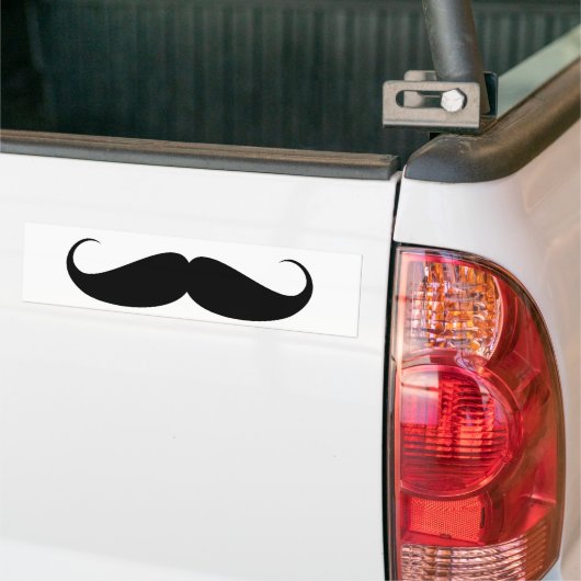  symbool voor snor grappige snor bumpersticker (Op Truck)