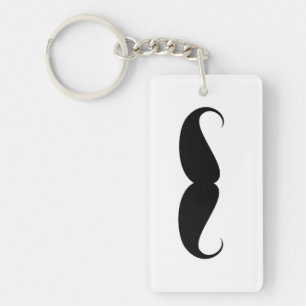 symbool voor snor grappige snor sleutelhanger