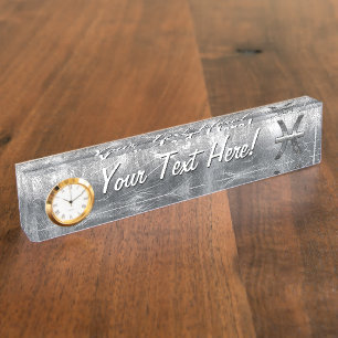 Symbool voor spisces-Zodiac in slijpstaal Naambordje