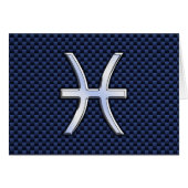 Symbool voor spisserij op blauwe koolstofvezel afd (Voorkant Horizontaal)