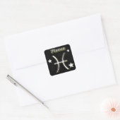 Symbool voor stampers vierkante sticker (Envelop)