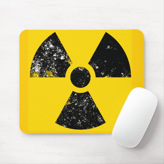 Symbool voor storende straling muismat (Met muis)