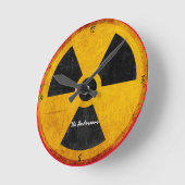 Symbool voor storende straling ronde klok (Hoek)