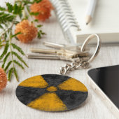 Symbool voor storende straling sleutelhanger (Zijkant)