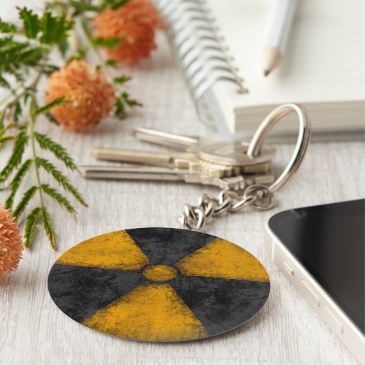 Symbool voor storende straling sleutelhanger (Zijkant)