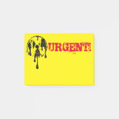Symbool voor stralingsgevaar bij nucleaire meltdow post-it® notes (Voorkant)