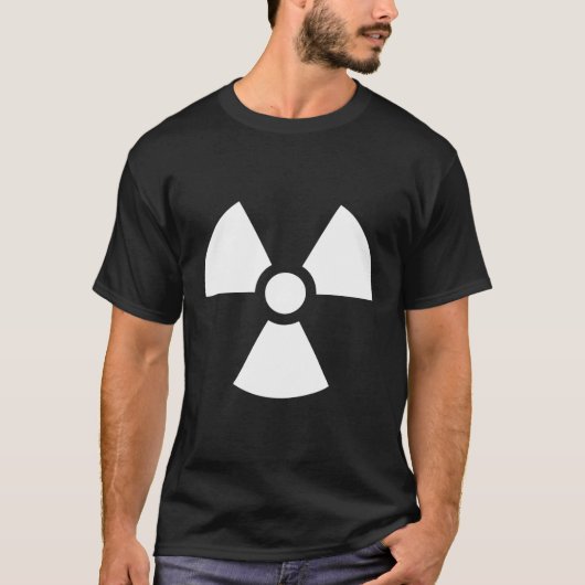 Symbool voor stralingsgevaar t-shirt (Voorkant)