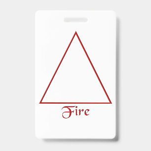 Symbool voor valeel Pagan Fire Element Badge