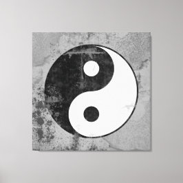 Symbool voor verdringing Yin Yang Canvas Afdruk