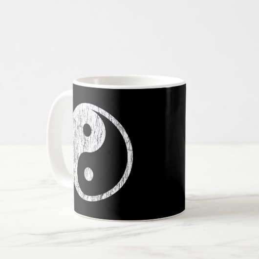 Symbool voor verdringing Yin Yang Koffiemok (Voorkant links)
