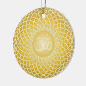 Symbool voor verzegelende gegevens keramisch ornament (Links)