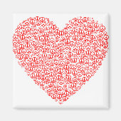 symbool voor vredesliefde magneet (Voorkant)