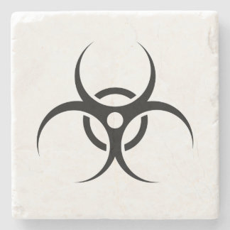 Symbool voor waarschuwing stenen onderzetter