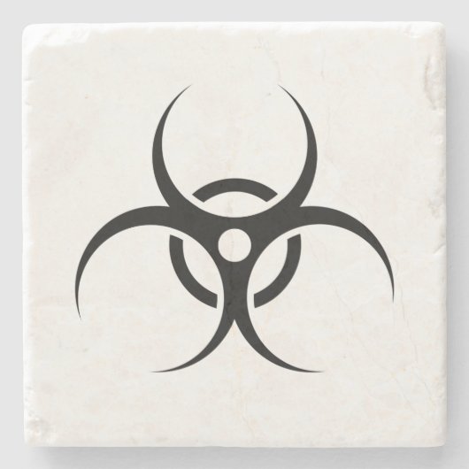 Symbool voor waarschuwing stenen onderzetter (Voorkant)