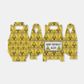 Symbool voor waarschuwing voor gevaar bij nood bedankdoosjes (Uitgevouwen)