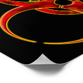 Symbool voor waarschuwing voor gevaren poster (Hoek)