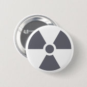Symbool voor waarschuwingsteken voor het symbool v ronde button 5,7 cm (Voorkant /achterkant)