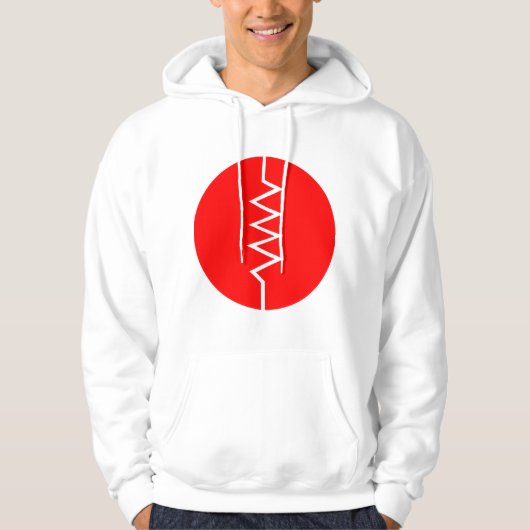 Symbool voor weerstand - omcirkeld hoodie (Voorkant)