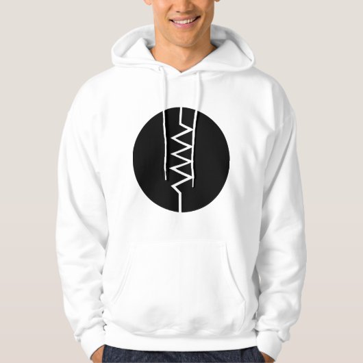 Symbool voor weerstand - omcirkeld hoodie (Voorkant)