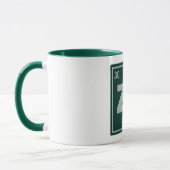 Symbool voor zinkscheikundige scheikundeformules,  mok (Links)